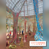 Ernesto Neto tisse une nouvelle installation monumentale gratuite au Grand Palais, nos photos