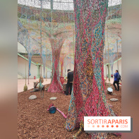 Ernesto Neto tisse une nouvelle installation monumentale gratuite au Grand Palais, nos photos