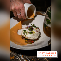 Maison Delano restaurant et terrasse cachée Paris 8e - tomates en 3 textures