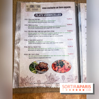 Dong Tam restaurant vietnamien Paris 13e -  carte - menu