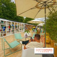 Bibliothèque et boite à livres géante à ciel ouvert