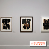 Pierre Soulages : nos photos de son exposition et de ses peintures sur papier à voir au Musée du Luxembourg 