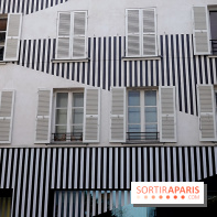 Daniel Buren et Miles Greenberg, nos photos de l'expo au Reiffers Art Inititiatives à Paris 