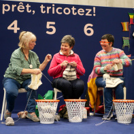 Le salon du Faire Soi-Même - speed knitting