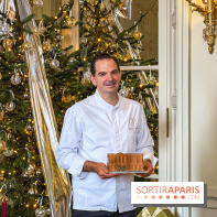 La Bûche de Noël 2025 de l'Hôtel de Crillon par Matthieu Carlin : le palace ... à croquer !