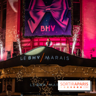 Inauguration des vitrines de Noël du BHV Marais à Paris 2025 avec Vincent Niclo et Vitaa - photos