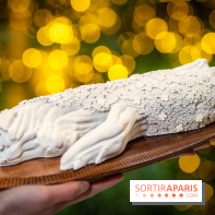 Le tea time de Noël du George V 2025, les photos - buche de noël