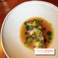 Gramme Paris - Bonite grillée, kiwi, topinambours