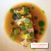 Gramme Paris - Bonite grillée, kiwi, topinambours