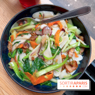 Horiz - Pâtes du bonheur au porc laqué