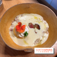 Leriche - Velouté d'igname, porc boucané