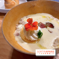 Leriche - Velouté d'igname, porc boucané