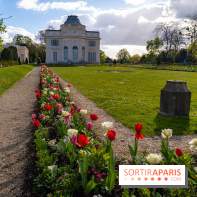 Le Parc de Bagatelle au printemps, cerisier, tulipes et jonquilles - photos