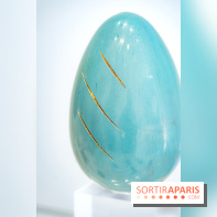 Oeufs et chocolats de Pâques de Jade Génin 2026 spécial renaissance des femmes - photos - bleu