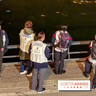 Simulation géante des pompiers de Paris sur les quais parisiens