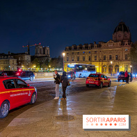 Simulation géante des pompiers de Paris sur les quais parisiens