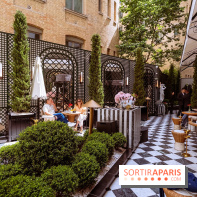 La terrasse jardin du Sax Hotel avec piscine - les photos