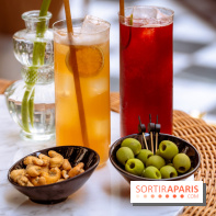 La terrasse jardin du Sax Hotel avec piscine - cocktails