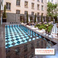 La terrasse jardin du Sax Hotel avec piscine - les photos
