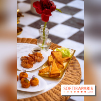 La terrasse jardin du Sax Hotel avec piscine - tapas