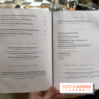 La terrasse jardin du Sax Hotel avec piscine - carte - menu