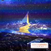 Pyramide lumineuse dans l’expérience immersive - Toutankhamon : son tombeau et ses trésors