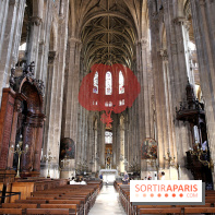 Lydie Arickx : nos photos de son installation à l'église Saint-Eustache
