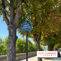 Le Jardin d’Erevan, un coin tranquille le long des quais de Seine