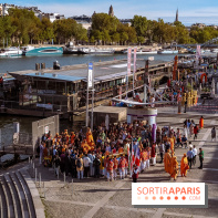 Défilé flottant sur la Seine : le Jal Yatra à Paris, les photos