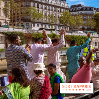 Défilé flottant sur la Seine : le Jal Yatra à Paris, les photos