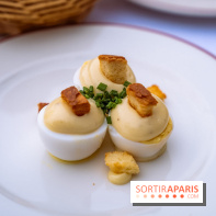 Côtelette : le bistrot en rooftop du Printemps Haussmann - , oeufs mayo