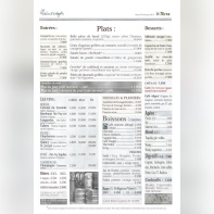 Les Dégommés, le menu