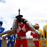 Le Flash Mob Power Ranger à Paris
