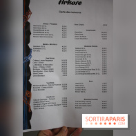 Arkose, la carte des boissons