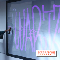 Centre Commercial Qwartz : mur Grafitti