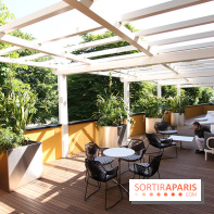 Molitor : terrasse d'une chambre