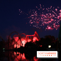 Inauguration officielle de la Forêt d'Idefix, feux d'artifice 25 ans Astérix