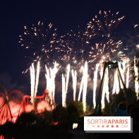 Inauguration officielle de la Forêt d'Idefix, feux d'artifice 25 ans Astérix