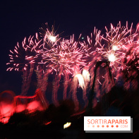 Inauguration officielle de la Forêt d'Idefix, feux d'artifice 25 ans Astérix