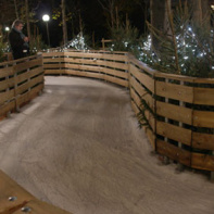 le sentier de glace du Le marché de Noël des Champs-Elysées 2011