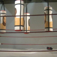 Exposition Dégagement, Institut du Mond Arabe, Faten Gaddes, Punching - ball,