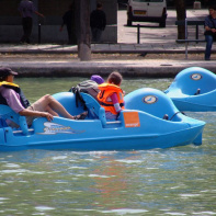 Pédalos à Paris Plage La Villette