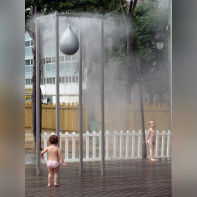 Brumisateurs à Paris Plage La Villette
