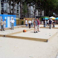 Terrain de pétanque à Paris Plage La Villette