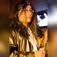 soirée, skyboard, rock band, étoile