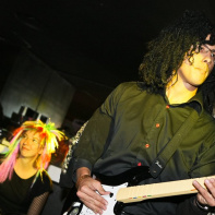 soirée, skyboard, rock band, étoile