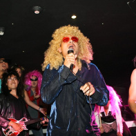 soirée, skyboard, rock band, étoile