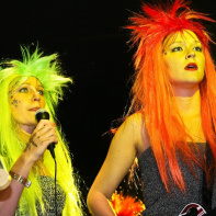 soirée, skyboard, rock band, étoile