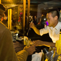 soirée, skyboard, rock band, étoile