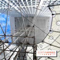 Réouverture du toit de la Grande Arche de La Défense